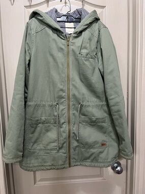 Roxy Green Hooded Winter Women's Jacket